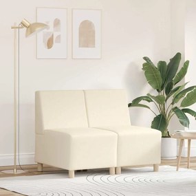 vidaXL Sofá Chiar 2 pcs Creme 55 x 74 x 82 cm Tecido de veludo côtelé