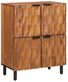 vidaXL Buffet com porta Acabamento em Acácia Marrom 60 x 33 x 75 cm