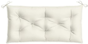 Almofadão banco jardim 100x50x7cm mesclado tecido creme