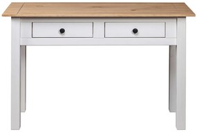 Mesa consola 110x40x72 cm pinho maciço Panama branco