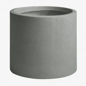 Vaso De Flores Exterior Em Cimento Aurevi Ø45 Cm & Cinza Claro - Sklum