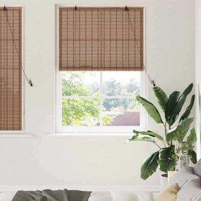 vidaXL Persianas e Sombras de Janela Castanho 110 x 160 cm Bambu