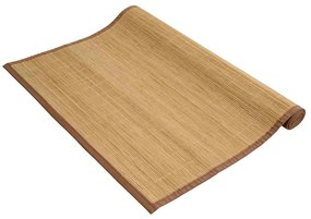 Tapete de bambu 100x160 cm castanho