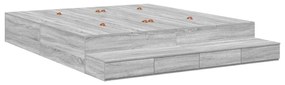 Cama de Armazenamento Cinza Sonoma 180x200 cm