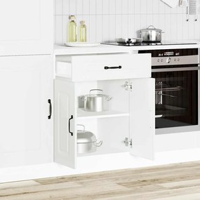 vidaXL Armário de cozinha baixo Kalmar madeira artificial branca