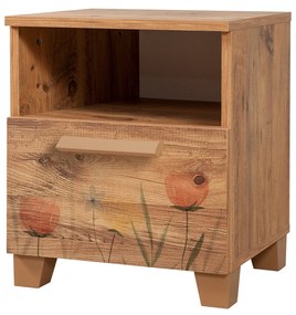 Mesa de Cabeceira Leva Alfa – Pinho Atlântico – 45x52x40 cm