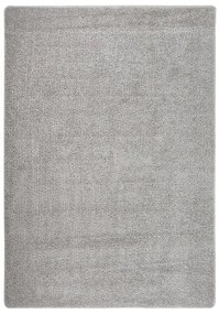 Tapete shaggy 160x230 cm antiderrapante cinzento-claro