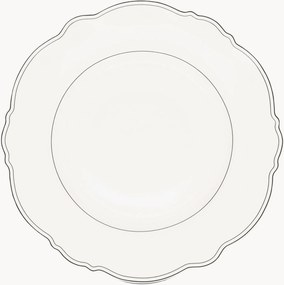 Pratos rasos em porcelana new bone china Odette, conjunto de 2