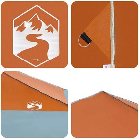 Tenda de Toldo Laranja 400 x 400 x 227 / 236 / 245 cm Tecido Oxford