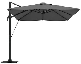Parasol Cantilever Roma com LEDs Antracite 352x251x265 cm - Estrutura