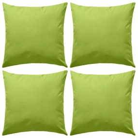 Almofadas para exterior 4 pcs 45x45 cm verde maça