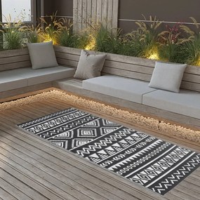 Tapete de exterior 80x150 cm ARAKIL PP preto