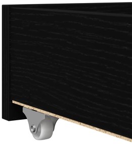 Cama Carvalho Preto Madeira Derivada 90 x 200 cm Durável Cama