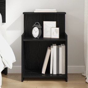 vidaXL Guarda-roupa de Cabeceira em Carvalho Preto - 40 x 35 x 60 cm - Madeira