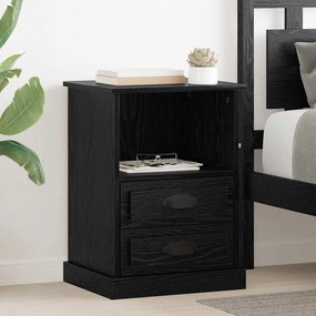 vidaXL Armário de Cabeceira 2 pcs Carvalho preto 43 x 36 x 60 cm