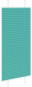 Gasolina verde Plissada Cega 60x150 cm Largura Tecido 59,4 cm
