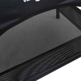 Cama Elevada para Cães com Telhado Removível Preto M Metal