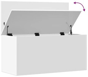 Caixa de arrumação 100x42x46 cm derivados de madeira branco