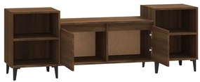 Móvel de TV 160x35x55 cm derivados de madeira carvalho castanho