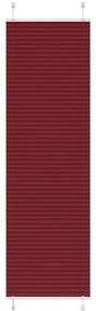 vidaXL Plissado Cego Bordéus Vermelho 60x200 cm Largura Tecido