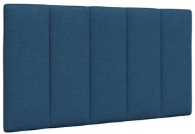 vidaXL Almofadão de cabeceira 80 cm tecido azul
