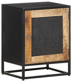 Mesa de cabeceira 40x30x50 cm madeira de mangueira áspera