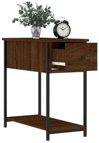 Mesa de cabeceira derivados de madeira carvalho castanho