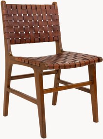 Cadeiras de jantar em madeira de teca Perugia, conjunto de 2