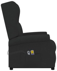 Poltrona de massagens elevatória tecido preto
