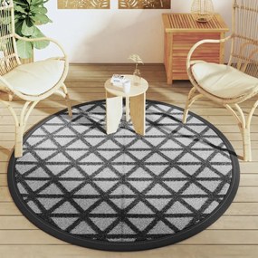 Tapete de exterior Ø160 cm ARAKIL PP preto