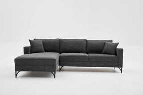 Sofá de Canto Berlin – Antracite – 258x83x181 cm