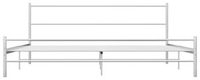 Estrutura de cama 200x200 cm metal branco