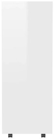 Roupeiro 80x40x110 cm derivados de madeira branco brilhante
