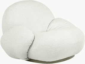 Cadeira giratória em bouclé para jardim Pacha
