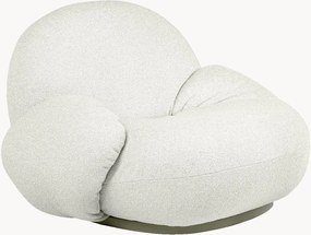 Poltrona de jardim giratória em bouclé Pacha