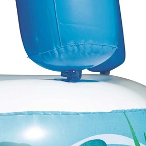 Piscina de brincar com toldo azul 140x140x114 cm 52192