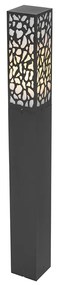 Candeeiro de exterior moderno preto 90 cm IP44 - Nicole Moderno