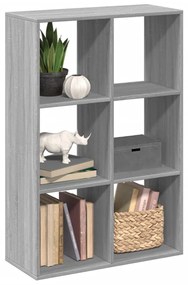 vidaXL Estante divisória 69,5x29x103,5 cm deriv. madeira cinza sonoma