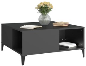 Mesa de centro 80x80x36,5 cm derivados de madeira preto