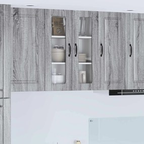 vidaXL Armário de Cozinha com prateleira Cinza Sonoma 60 x 31 x 80 cm