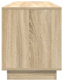 Móvel de TV com luzes LED 193,5x41x50 cm carvalho sonoma