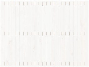 Cabeceira de parede 146,5x3x110 cm madeira pinho maciça branco