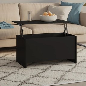 vidaXL Mesa de centro 102x55,5x52,5 cm madeira processada preto