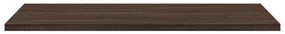 Prateleiras parede 4 pcs derivados de madeira carvalho castanho