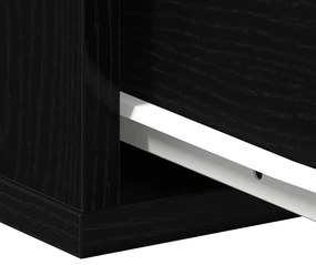 Cabeceira de Cama vidaXL Preta de Carvalho 40x30x30 cm em Madeira Comp