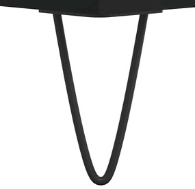 Armário de casa de banho 65x33x60cm derivados de madeira preto