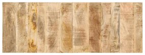 vidaXL Cabeceira 140 cm madeira de mangueira áspera maciça