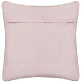Conjunto 2 almofadas decorativas padrão de corações em algodão rosa 45 x 45 cm GAZANIA Beliani