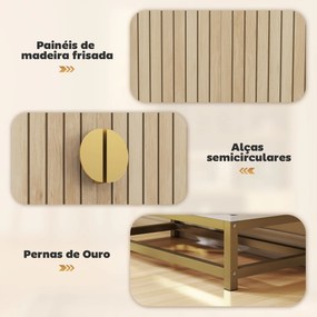Armário de Cozinha com 2 Portas e 12 Compartimentos Design Moderno com 5 Prateleiras Ajustáveis Branco