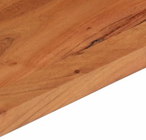Tampo de mesa retangular 140x60x2,5 cm madeira de acácia maciça